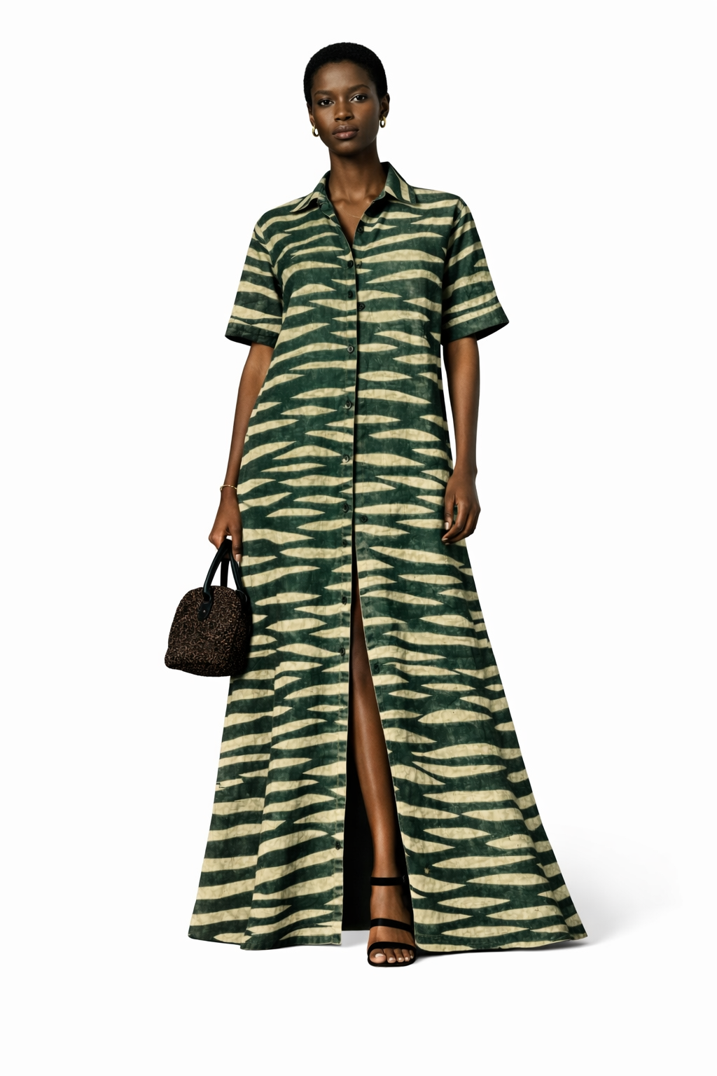 Cross current gown (green)