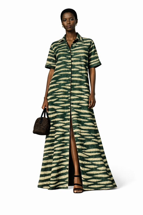 Cross current gown (green)