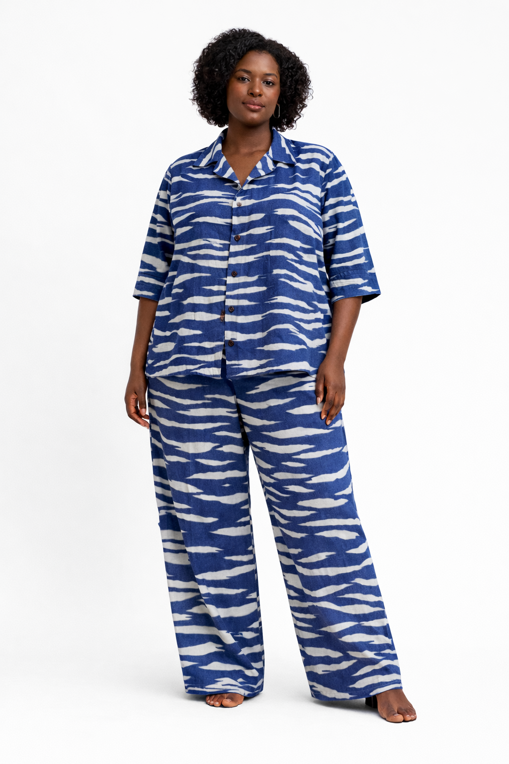 HIGH TIDE BLUE SHORTSLEEVE SET (WOMEN)